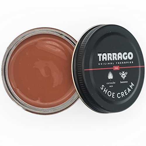 Tarrago Shoe Cream - Professional Shoe Polish With Carnauba Wax To Re-Color And Polish - Smooth Leather Shoes And Boots- Over 100 Colors - 50 Ml/ 1.7Fl. Oz - Cognac #49 #TOP1