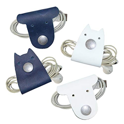 Chicago Style Furry Friends Cord Keeper 4-Pack Handmade by Hide & Drink