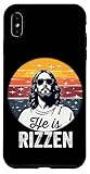 he is rizzen christian retro divertente gesù pasqua meme custodia per iphone xs max