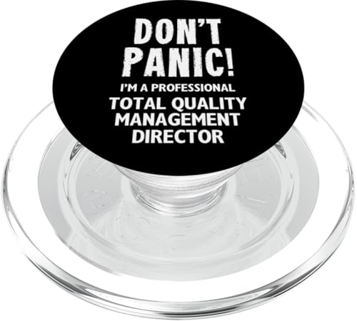 Quality Management Team Gift Store - Directeur de la Gestion de la qualité Totale PopSockets PopGrip pour MagSafe