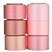 Mr. Pen- Satin Ribbon, 6 Rolls, 1 Inch, 5 Yards/Roll, Shades of Pink Satin Ribbon 1 Inch, Valentine Decoration, Valentine Gift