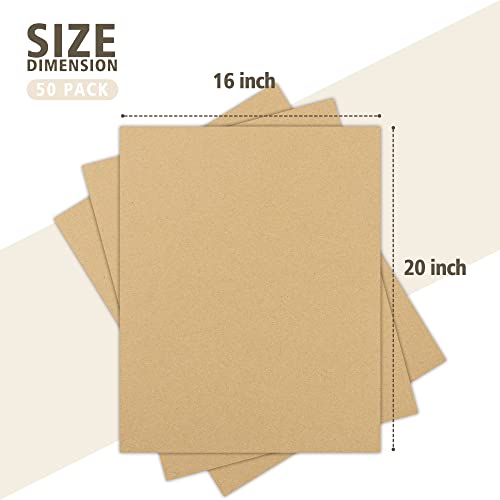 Golden State Art 50 Pack 16x20 Corrugated Cardboard Sheets 1/8" Thick by Golden State Art - Image 2