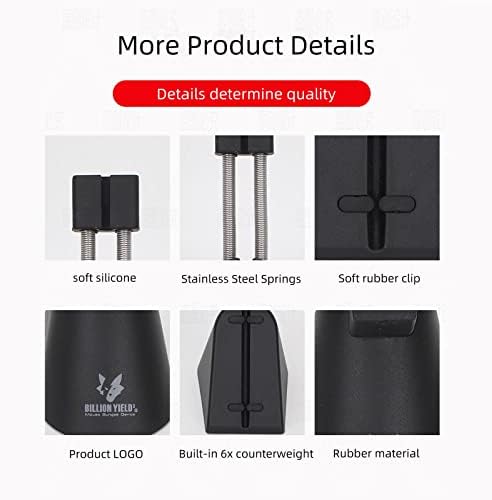 Sisyphy Gaming Mouse Bungee, Mouse Cord Holder and Cable Management Device (Black, Basic 260g)