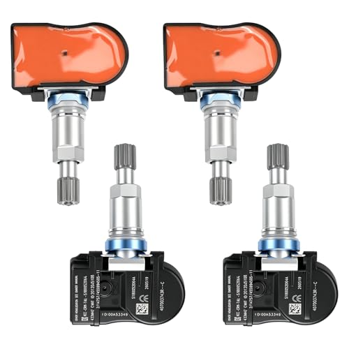 Lot de 4 capteurs de pression des pneus compatibles avec Renault Mégane III, Scénic III, Laguna III, Latitude, Fluence, ZOE, 407003743R 407000435R