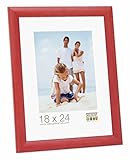 Recuerdos Promo Ideal Marcos de Fotos Marcos de Madera Varios Tamaños + Colores - Rojo, 18x24