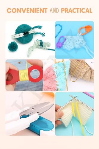 Image of KRENZ 59 Pcs Crochet Knitting Needle Kit with Carry Bag Ergonomic Hooks Crochet Needle Kit Comprehensive Crochet Hook Set for Beginners & Professionals DIY Crochet Kit with Tools & Accessories
