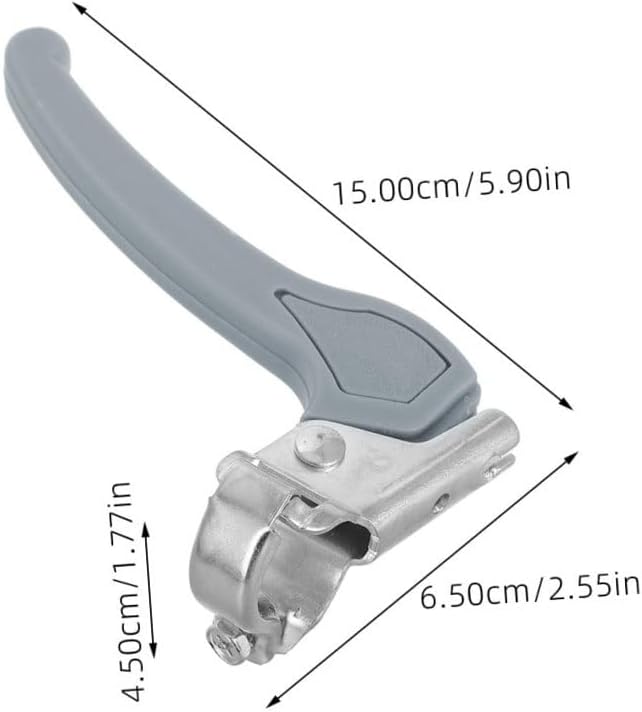 Bicycle Brake Lever Set Gray Blue Plastic V-Type Brake Handles Pair for Folding Bikes Bike Control Levers Cycling Accessories image 2