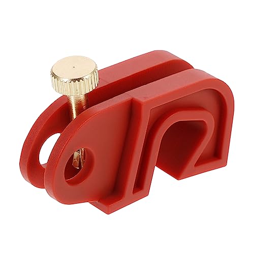 CIYODO Miniature Circuit Breaker Lock Large Main Breaker Lockout Circuit Breaker Safety Lock Buckle Breaker Locking Buckle Large Clamps Single Pole Breaker Lock Kit Accessory Red Pa Nylon
