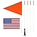 szlzhsm Bicycle Safety Flag 6' Safety Flag Bicycle Safty Flag Eagle and American Flag