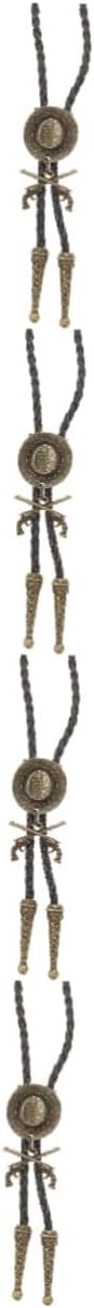 YYZKYTO 2pcs Bolo Vintage Tie Silver Chain Mens Necklace Para Hombres Men Dress Accessories Necktie Solid Collar Man Alloy