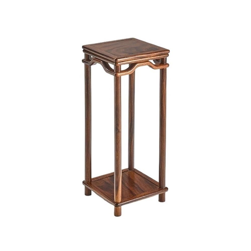 Support de vase et bonsaï zen birene - Étagère de table en noyer style chinois