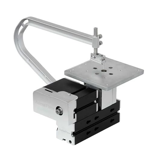 AcmeFlare All-Metal Mini Scroll Saw 36W, Bow Arm Precision Cutting Machine – Quiet, Portable & Safe Electric Tool with Overheat Protection for Wood, Metal, DIY, Hobby & School Projects