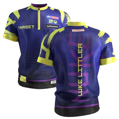 Target Darts Luke Littler Dart Camiseta 2026| Camisa de Dardos para Hombre, Camiseta Sin Cuello para Adultos Cool Play, Camiseta de Dardos para Hombre, Camiseta The Nuke Player Edition – 2XL