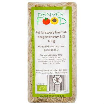 Arroz integral basmati sin gluten BIO 400g Denver Food Cover