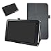 Price comparison product image MAMA MOUTH Bush Spira B2 10 / Archos 101b Oxygen Case, PU Leather Folio 2-folding Stand Cover with Stylus Holder for 10.1" Archos 101b Oxygen/Bush Spira B2 10 Inch Android 6.0 Tablet 2016,Black