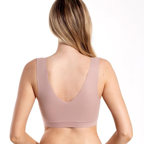 Image of Floatley Cozy Bra Comfort Wirefree Full Coverage Seamless Bra with Embedded Pad for Women