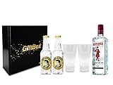 beefeater gin pink drink  Beefeater Gin Tonic Set/Geschenkset - Beefeater London Dry Gin 0,7l 700ml (47% Vol.) + 2x Thomas Henry Tonic Water 200ml + 2x Beefeater Gläser - Inkl. Pfand MEHRWEG