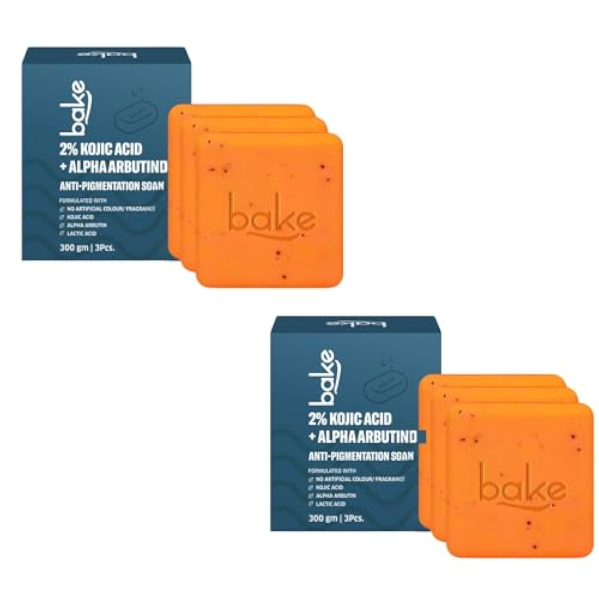 2% Kojic Acid Scrub Treatment Soap, 6 Pcs