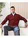 KAVIANA Men's Quarter-Zip Sweater Textured-Knit Mock Neck Pullover Business Casual Slim Fit, S-5XL