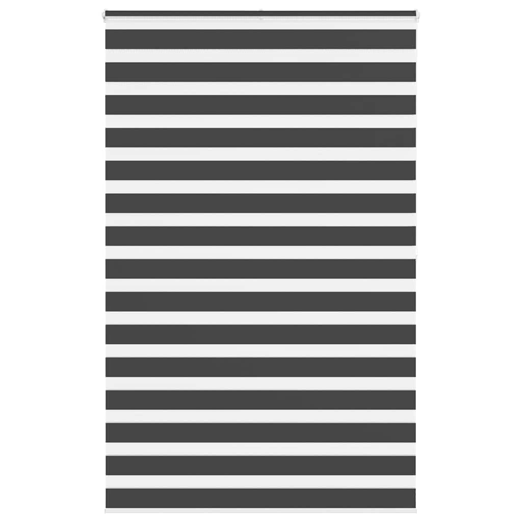 Roleta zebra czarna 145x200 cm, poliester