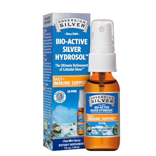 Sovereign Silver Bioactive Silver Hydrosol 10 PPM Fine Mist Spray, 1 Ounce