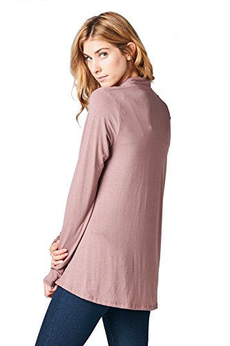 Image of Women Casual Open Front Long Sleeve Lightweight Softest Viscose Made from Bamboo Cardigan