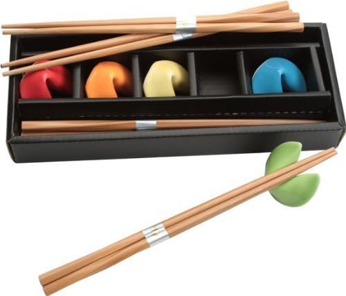Fuji Merchandise CHOPSTICKS&REST SET, One Size, Red