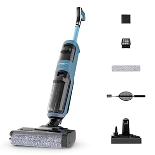 Rowenta X-Clean2, Aspirateur Laveur sans Fil, Nettoyage 2-en-1, Modes ECO/Max, Léger, Nettoyage Le Long des Murs, Auto-Nettoyage, GZ2271E0, Bleu