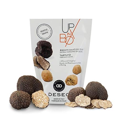 Deseo Galletas saladas de Aceite de Oliva con Sabor a trufa - Lote de 12 x 70gr