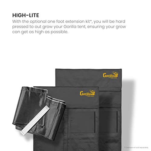 Gorilla Grow Tent Lite Line 2X4 And 1 Foot Extension Kit Bundle #TOP4