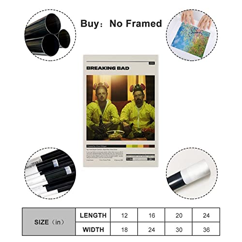 Dianshang Breaking Posters Tv Serie Show Cool Wall Decor Art Print Canvas Posters For Room Aesthetic Decor Gifts Unframe:16X24Inch(40X60Cm) #TOP1