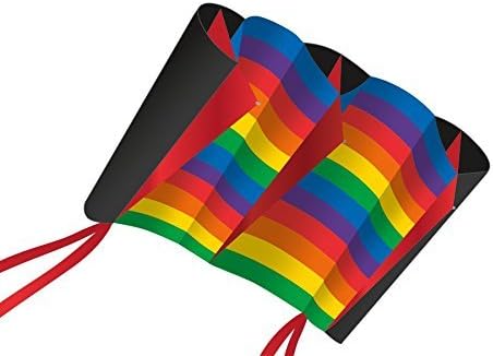 WindFoil Nylon Frameless Kite 38" Wide (Rainbow Stripes)