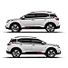 LYFCANIA Styling per Auto Sport Entrambi Adesivi Auto Sport Body Schiera per Citroen C5 Aircross hnlyf (Color Name : White Car)