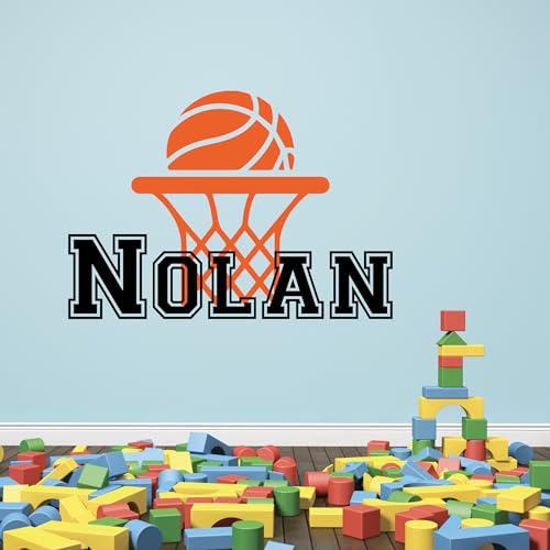 Vinilo decorativo de baloncesto para pared infantil miniatura 1