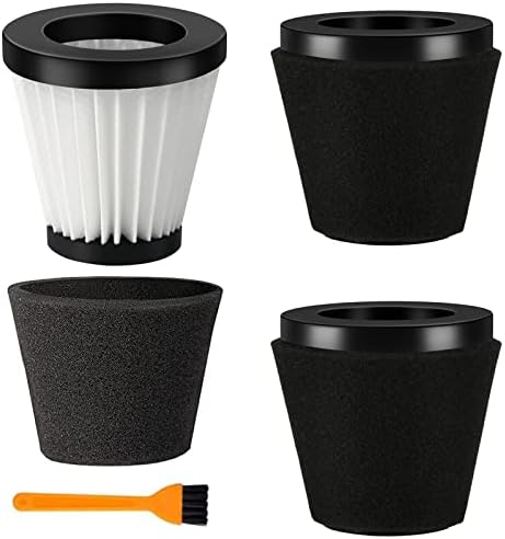 Replacement Scorpion Handheld Vacuum Cleaner Filter with Brush for Dirt Devil Style F117, Fits Dirt Devil Model SD20005RED, SD30025B & BD22025, Compare to Parts AD40117 (3 Pack)