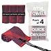 Acteon Premium Gym Towel - 4 Pack Magma