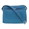 CTM Women's Leather Shoulder Bag Purse with Side Organizer