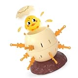 Qudinip Juego de Eyección de Barril Pirata Animal para Aliviar el Estrés, Divertido Juguete Portátil Interactivo para Niños (Amarilla)