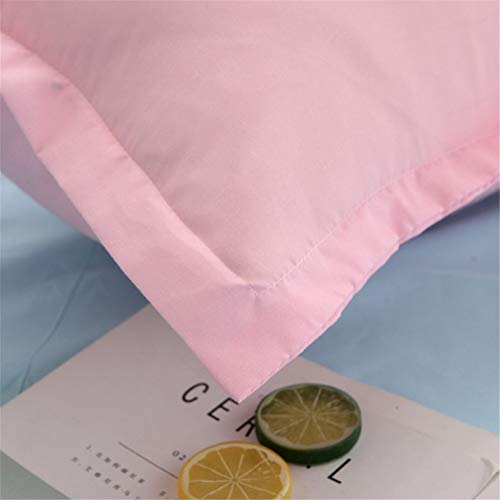 Parure de lit 4 pièces microfibre oiseau rose housse de couette - 7