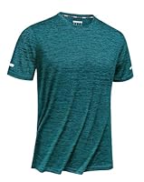 TACVASEN Herren Atmungsaktiv Laufshirts Sommer Lässige T-Shirts Schnell Trocknend Activewear-T-Shirts Sportshirt, Waldgrün, L