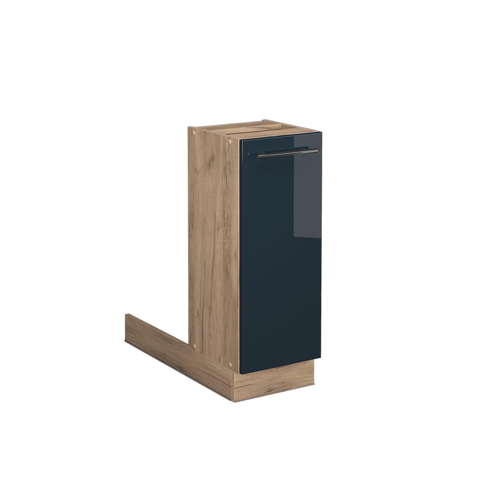 Vicco Kitchen cabinets Fame-Line, Dark blue high gloss, 30 cm without worktop, for flexible combination with other Fame-Line modules