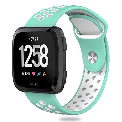 Hagibis Bands Compatible with Versa Sport Silicone Replacement Strap,Breathable Accessories Wristband for New Versa Smart Fitness Watch