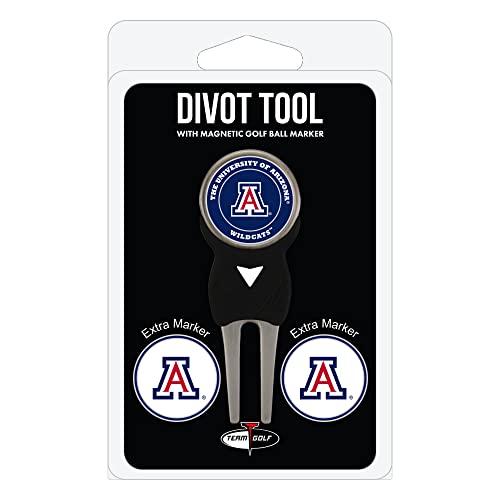 Team Golf NCAA Arizona Wildcats Divot Tool Pack With 3 Golf Ball Markers Divot Tool with 3 Golf Ball Markers Pack