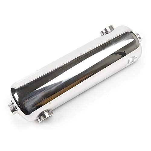 Martexbuy Heat Exchanger, Stainless Steel Shell Type Heat Exchanger Shell And Tube Heat Recovery Heater For Swimming Pool #TOP6