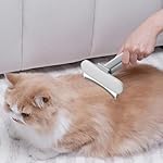 Dematting Comb for Cats, Long Hair Cat Comb, Pet Hair Grooming Brush with Release Button, Dog Pet Care Supplies for Massaging, Cleaning, Shedding Removal, Cat Grooming Comb – Bild 4