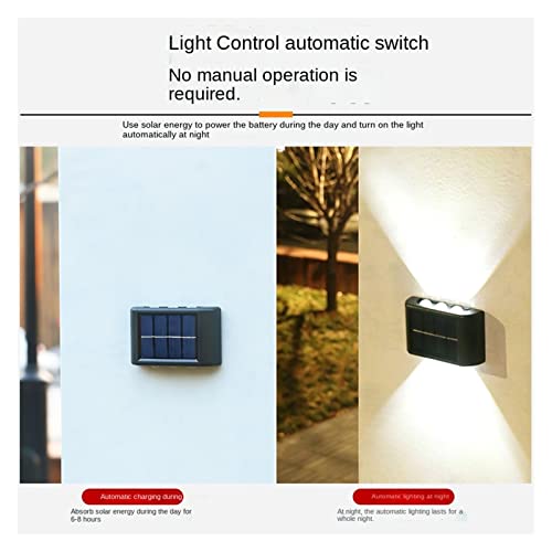 Luz solar para jardín de pared para iluminar zonas oscuras y pasos en la cerca exterior 4