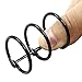 Bonsicoky 20 Pcs 3 Rings Metal Loose Leaf Binders Snap Split Hinged with 25 mm Inner Diameter, Book Rings for DIY Travel Diary, Photo Album, Binding Spines Combs (Black)
