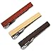 3 Pc Skinny Wood Tie Bar Clip Set, 1.5 Inch, Macaranduba, Bamboo, Palo Santo Gift Boxed