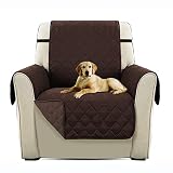 PETCUTE Lujo Cubre para Silla Fundas de Sofa Protector de sofá o sillón, Dos o Tres plazas Marrón Silla