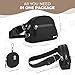 WINPAWS Dog Treat Pouch Pet Training Walking Fanny Pack with Built-in Poop Bag Dispenser & Waste Bag Holder | Stylish Puppy Training Essentials Supplies | Free Dog Clicker (Black)